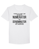 Numerator Denominator Tricou mânecă scurtă guler larg Bărbat Skater