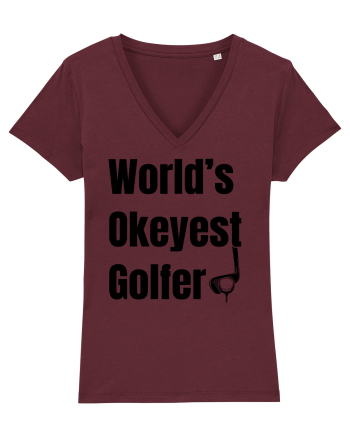 Okeyest Golfer Burgundy