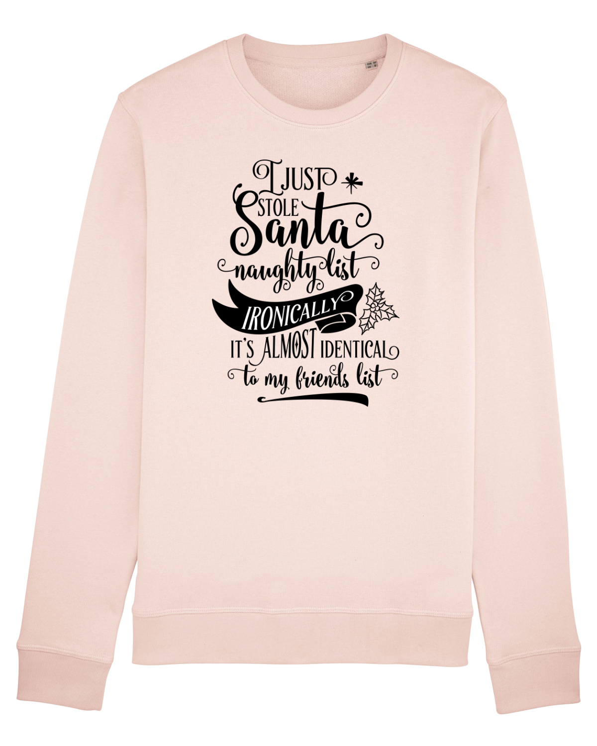 Bluză mânecă lungă Unisex Rise Candy Pink