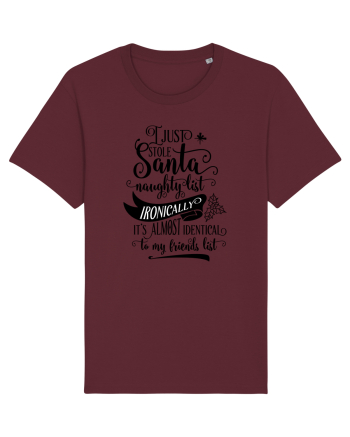 Lista lui Moș Crăciun Burgundy