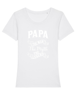 Papa Legends Tricou mânecă scurtă guler larg fitted Damă Expresser