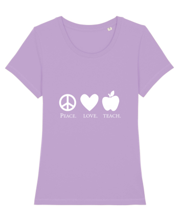Peace Love Teach Lavender Dawn