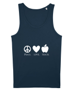 Peace Love Teach Maiou Bărbat Runs