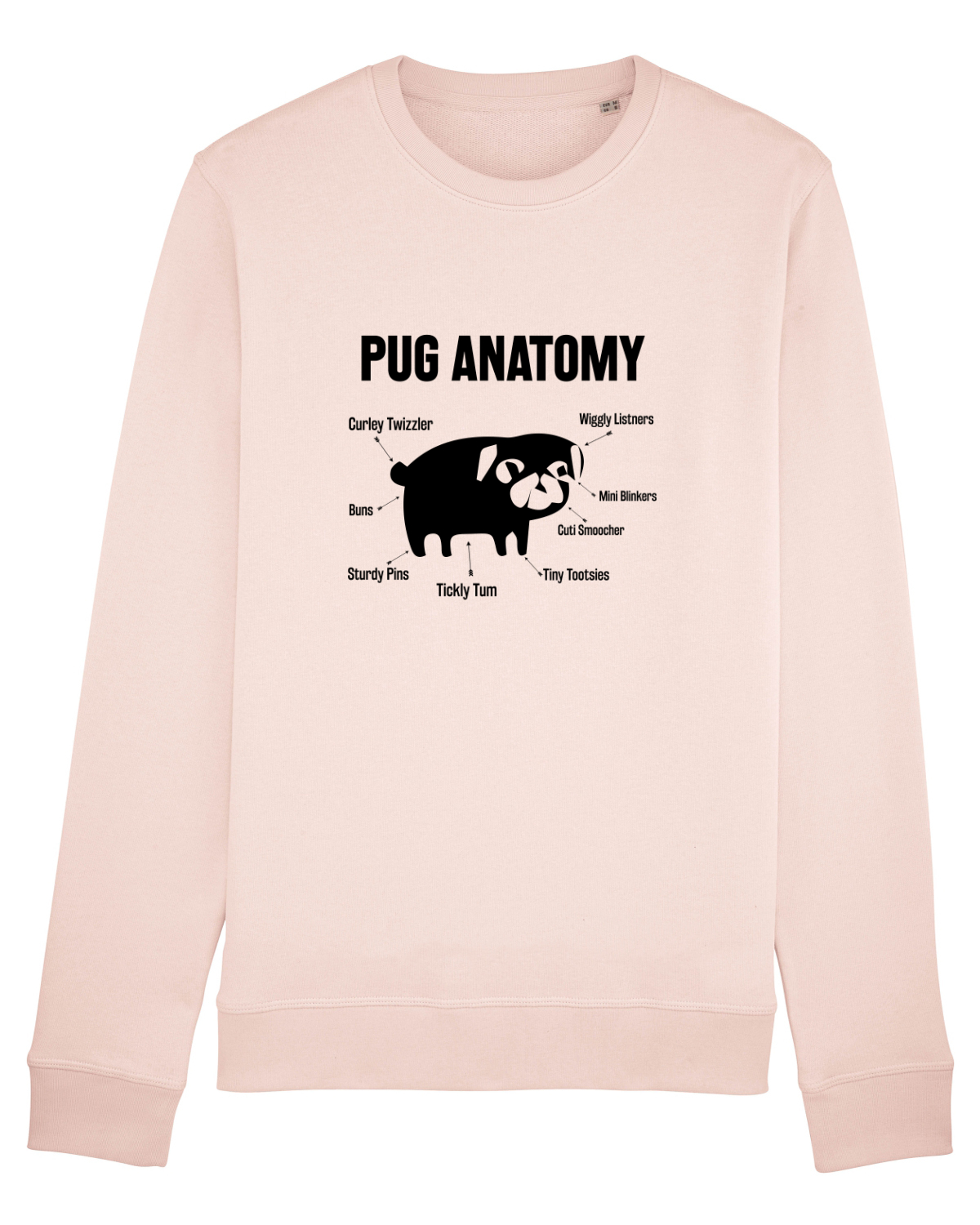 Bluză mânecă lungă Unisex Rise Candy Pink