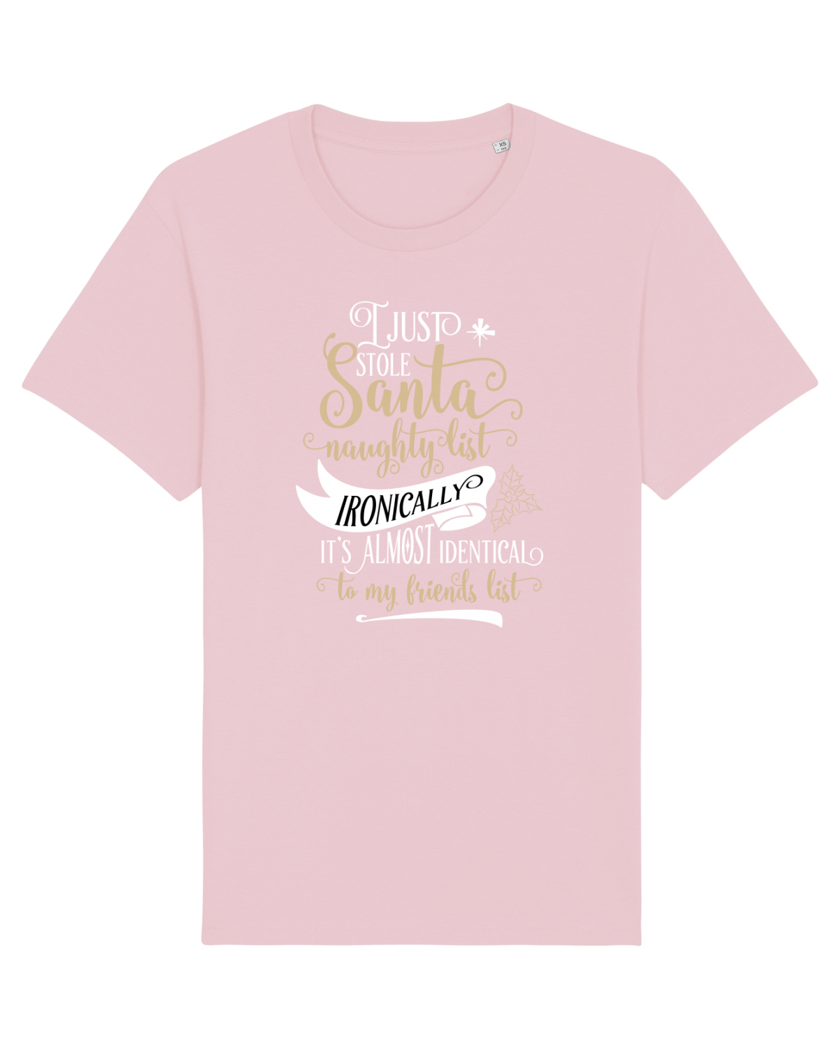 Tricou mânecă scurtă Unisex Rocker Cotton Pink