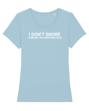 I dont Snore Moto Sky Blue