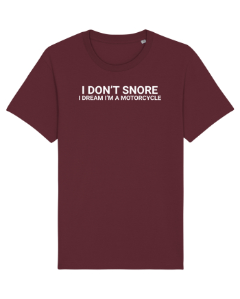 I dont Snore Moto Burgundy
