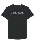 I dont Snore Moto Tricou mânecă scurtă guler larg Bărbat Skater