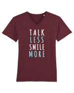 Talk Less Smile More Tricou mânecă scurtă guler V Bărbat Presenter