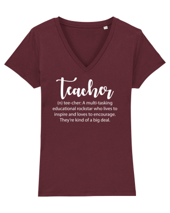 Teacher Noun Burgundy