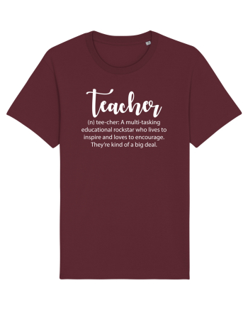 Teacher Noun Burgundy