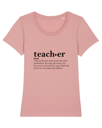 Teacher Noun Funny Canyon Pink