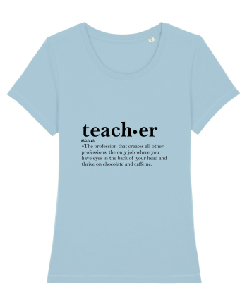 Teacher Noun Funny Sky Blue