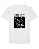 The Cat Tricou mânecă scurtă guler larg Bărbat Skater