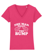 The Man behind the Bump Tricou mânecă scurtă guler V Damă Evoker