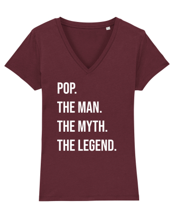 The Man The Legend Burgundy