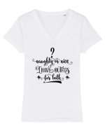 Obraznic sau cuminte Tricou mânecă scurtă guler V Damă Evoker