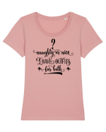 Obraznic sau cuminte Tricou mânecă scurtă guler larg fitted Damă Expresser