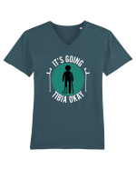 Tibia Ok Tricou mânecă scurtă guler V Bărbat Presenter