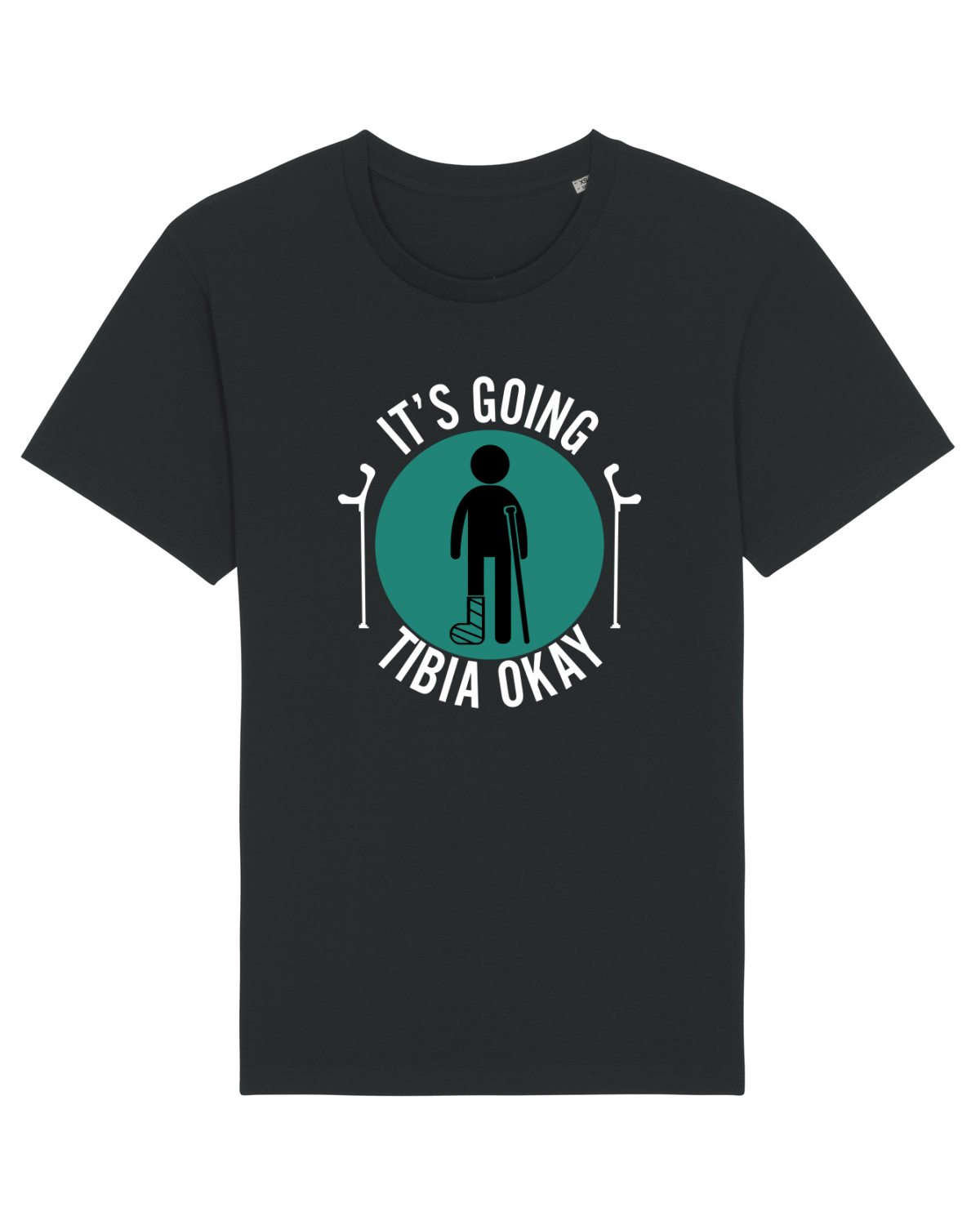 Tricou mânecă scurtă Unisex Rocker Black
