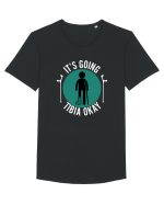 Tibia Ok Tricou mânecă scurtă guler larg Bărbat Skater