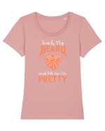 Touch my Beard Tricou mânecă scurtă guler larg fitted Damă Expresser