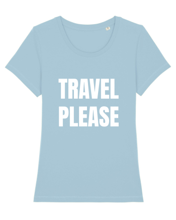 Travel Please Sky Blue