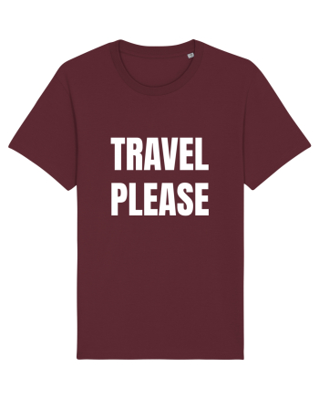 Travel Please Burgundy