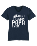 Trucking Papa Tricou mânecă scurtă guler V Bărbat Presenter