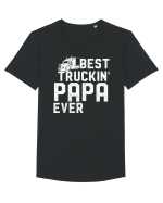 Trucking Papa Tricou mânecă scurtă guler larg Bărbat Skater