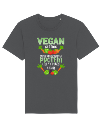 Vegan Protein Funny Anthracite