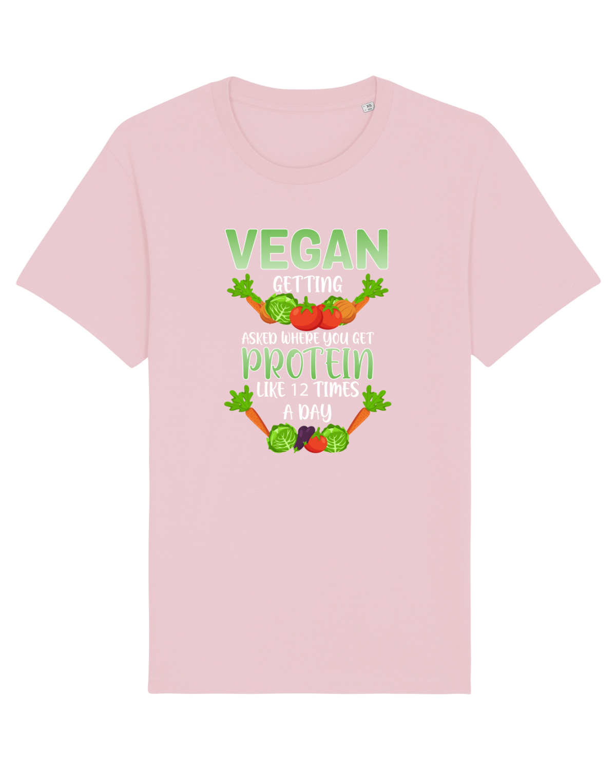 Tricou mânecă scurtă Unisex Rocker Cotton Pink