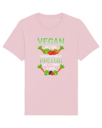 Vegan Protein Funny Cotton Pink