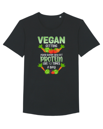 Vegan Protein Funny Black
