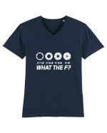 What the F Tricou mânecă scurtă guler V Bărbat Presenter