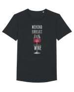 Wine Lover Tricou mânecă scurtă guler larg Bărbat Skater