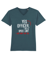 Yes Officer Tricou mânecă scurtă guler V Bărbat Presenter