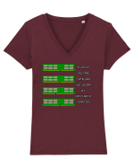 RAM memories Tricou mânecă scurtă guler V Damă Evoker