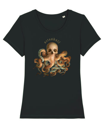 OctoSkull - octopus + skull - caracatita craniu Black