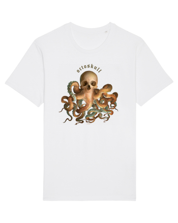 OctoSkull - octopus + skull - caracatita craniu White