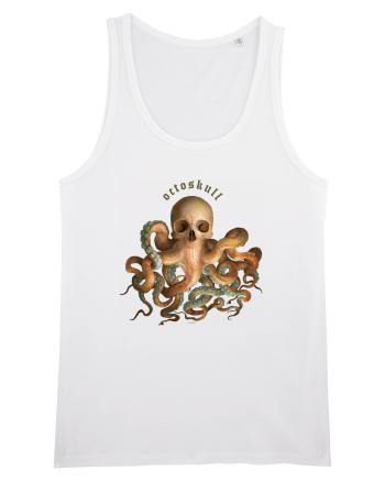 OctoSkull - octopus + skull - caracatita craniu White