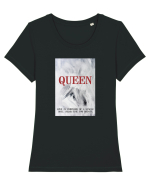Tricou SOUL QUEEN Tricou mânecă scurtă guler larg fitted Damă Expresser