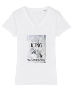 Tricou SOUL KING Tricou mânecă scurtă guler V Damă Evoker