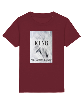 Tricou SOUL KING Burgundy