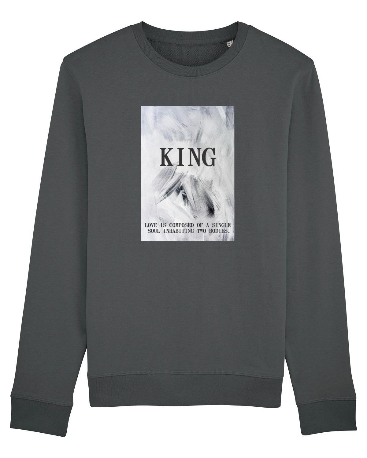 Bluză mânecă lungă Unisex Rise Anthracite