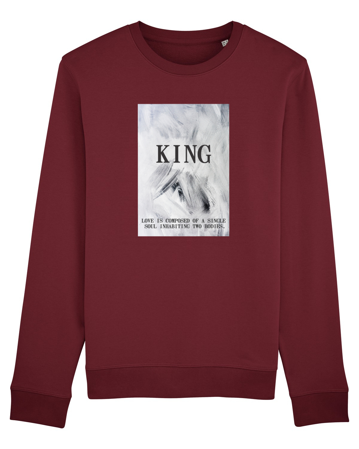 Bluză mânecă lungă Unisex Rise Burgundy
