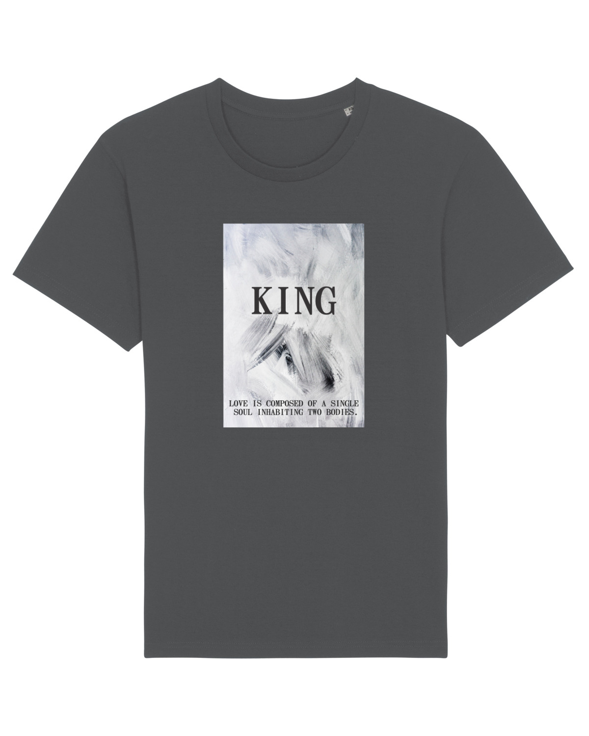 Tricou mânecă scurtă Unisex Rocker Anthracite