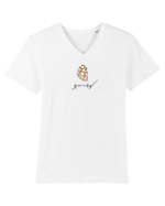 Born to play  football Tricou mânecă scurtă guler V Bărbat Presenter