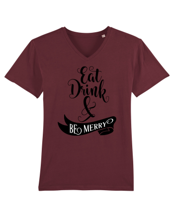 Bea, mănâncă și fii vesel Burgundy