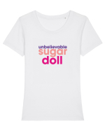 unbelievable sugar doll Tricou mânecă scurtă guler larg fitted Damă Expresser